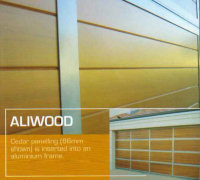 aliwood aluminum garage door