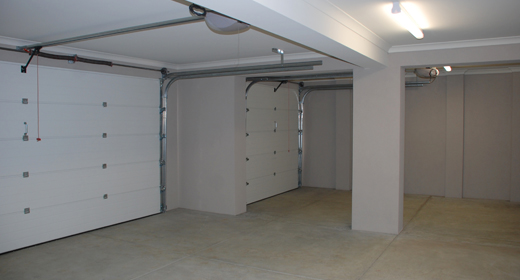The thermoflat garage door is insulated